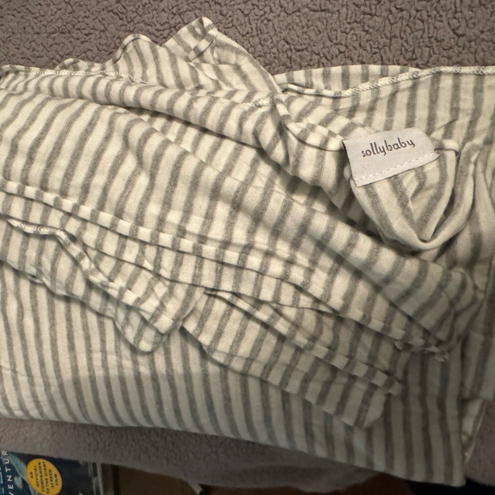 Solly Wearable - gray and white stripe. Love these so much!